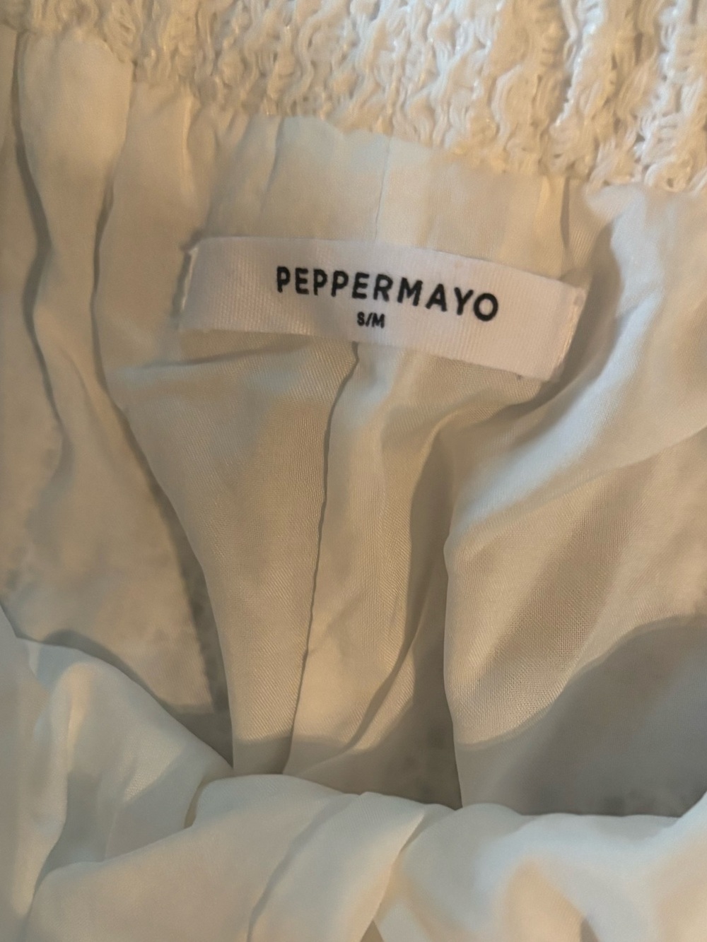 Peppermayo white Knit Wide-Leg Pants - Picture 3 of 11